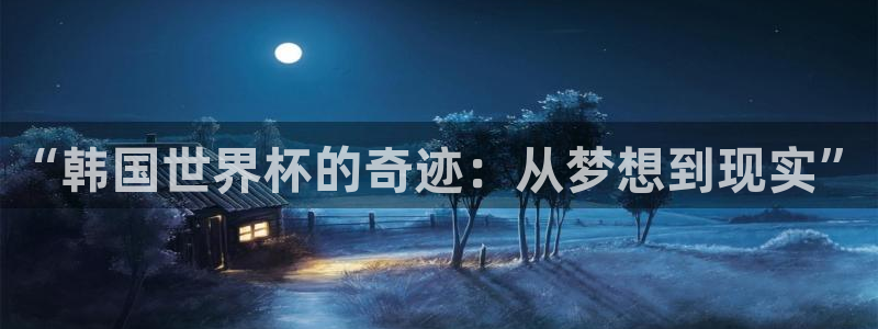 2026世界杯赛：“韩国世界杯的奇迹：从梦想到现实”